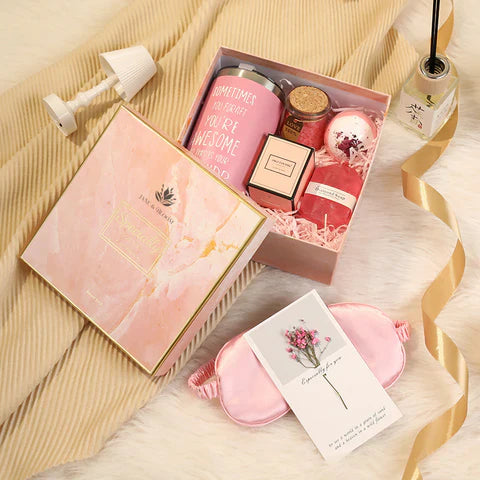Rosy Daydreams: Spa & Bloom Gift Set
