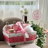 Christmas Spa Gift Basket - Peony Cloud - Premium Pink